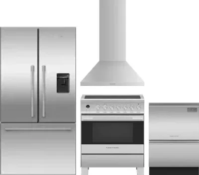 4 Piece Package Includes Refrigerator, Range, Hood And Dishwasher
